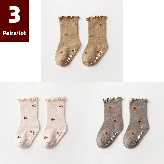 3 Pairs of Anti-Slip Children's Socks