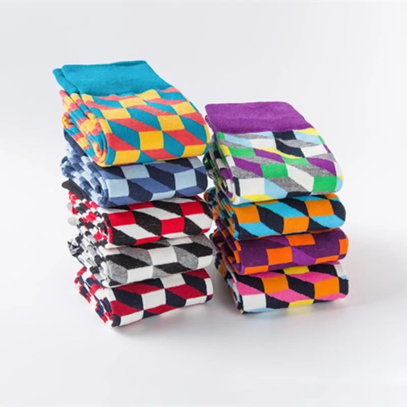 Diamond Pattern Happy Socks