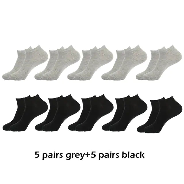 10 Pairs Breathable Ankle Socks