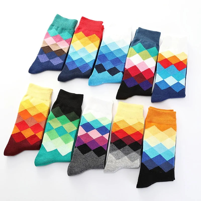 Diamond Pattern Happy Socks