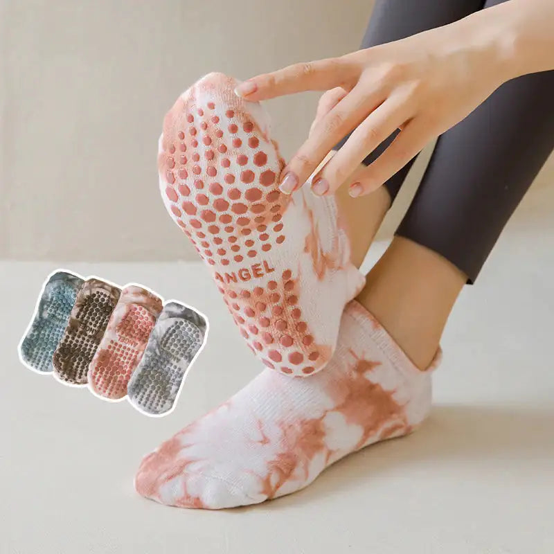 Breathable Tie-Dye Yoga Socks