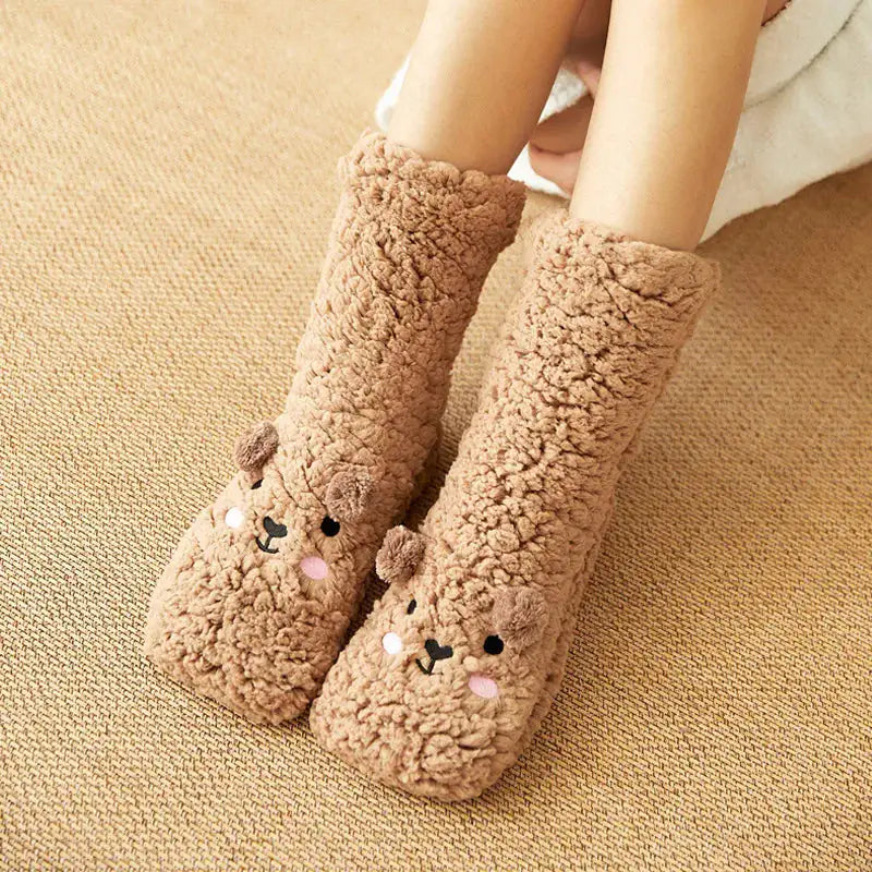 Golden Doodle Slipper Socks