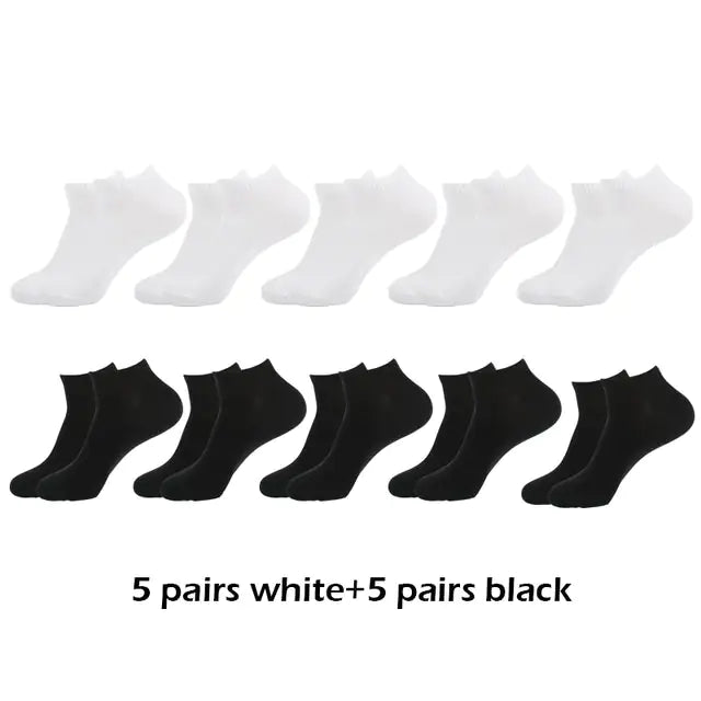 10 Pairs Breathable Ankle Socks