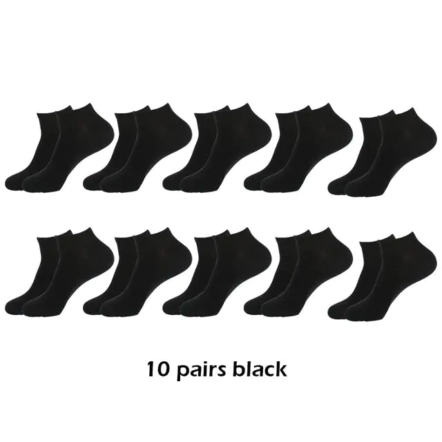 10 Pairs Breathable Ankle Socks