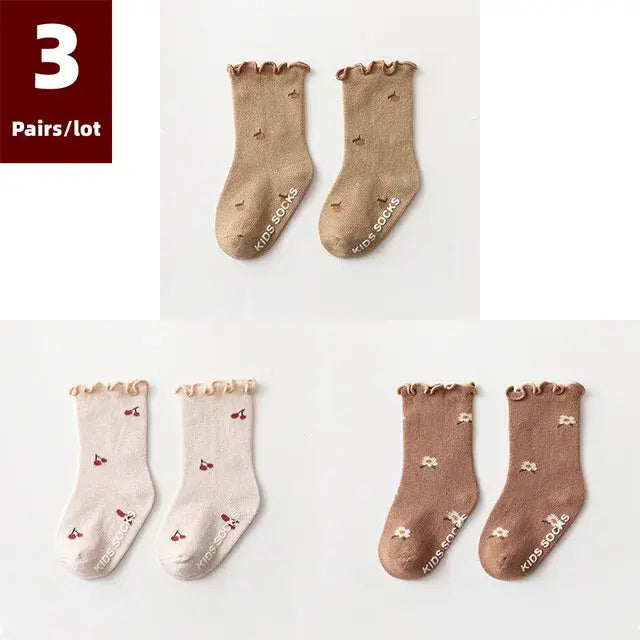 3 Pairs of Anti-Slip Children's Socks