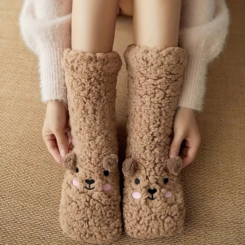 Golden Doodle Slipper Socks