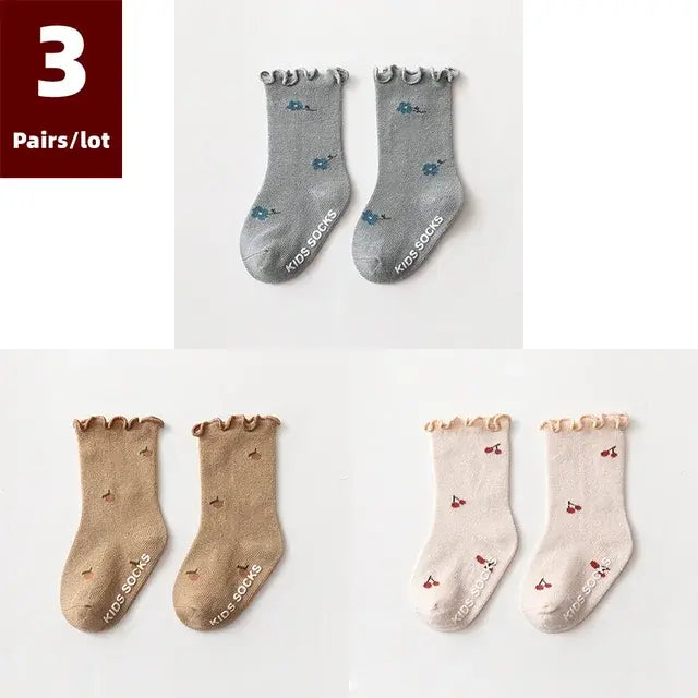 3 Pairs of Anti-Slip Children's Socks