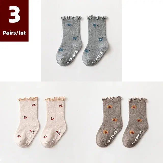 3 Pairs of Anti-Slip Children's Socks