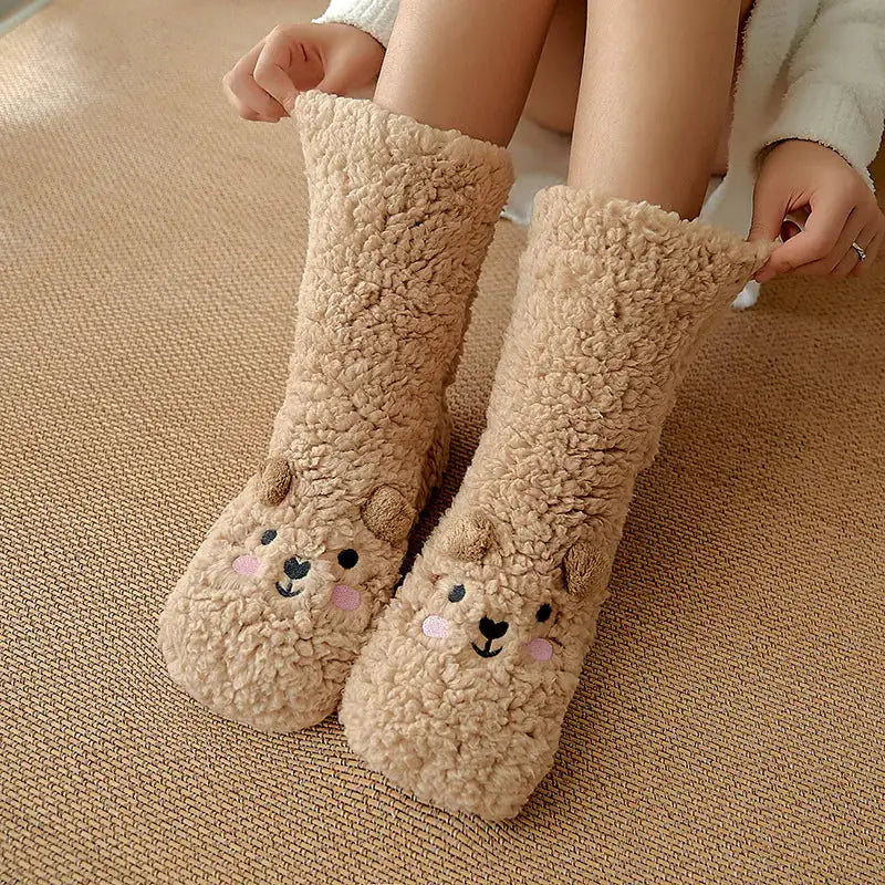 Golden Doodle Slipper Socks