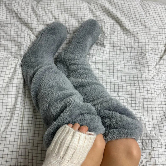 Over Knee High Fuzzy Long Socks