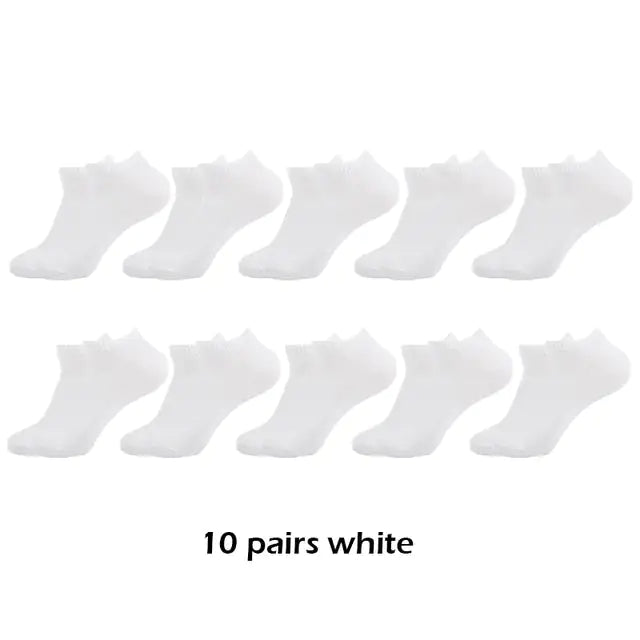 10 Pairs Breathable Ankle Socks